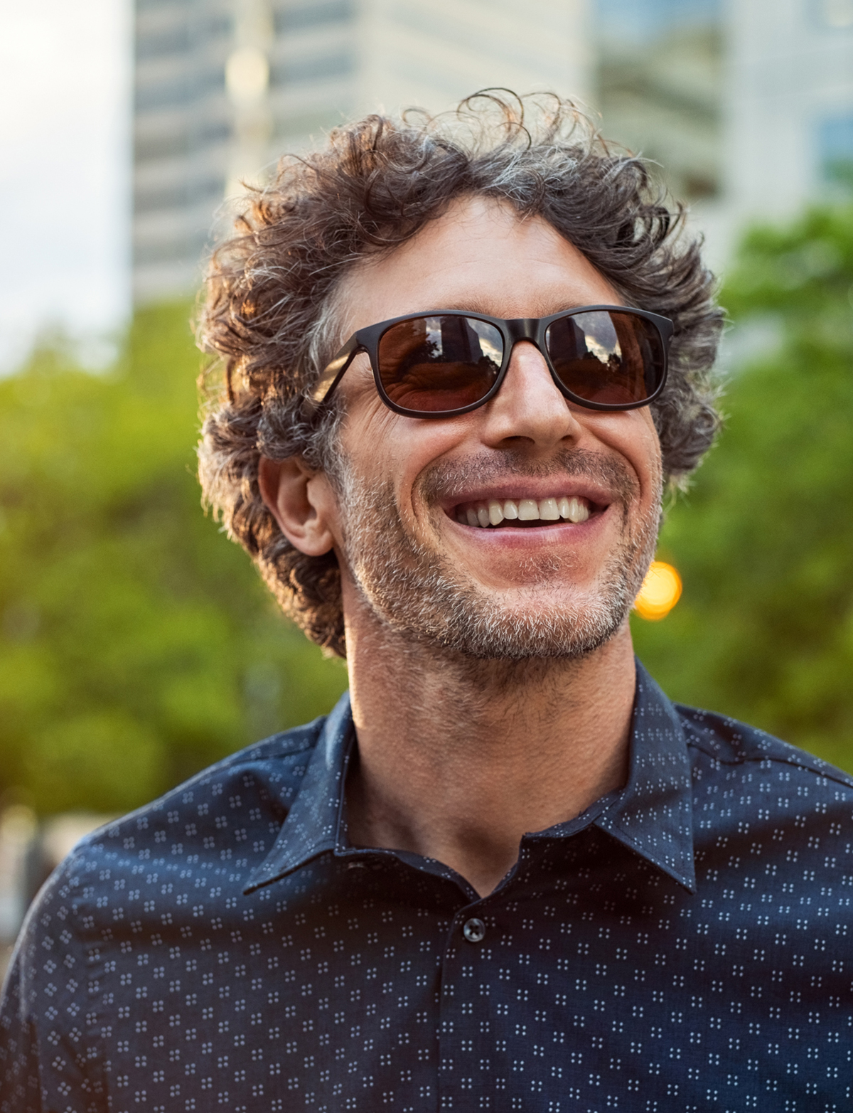Man Smiling With Sun Glasses